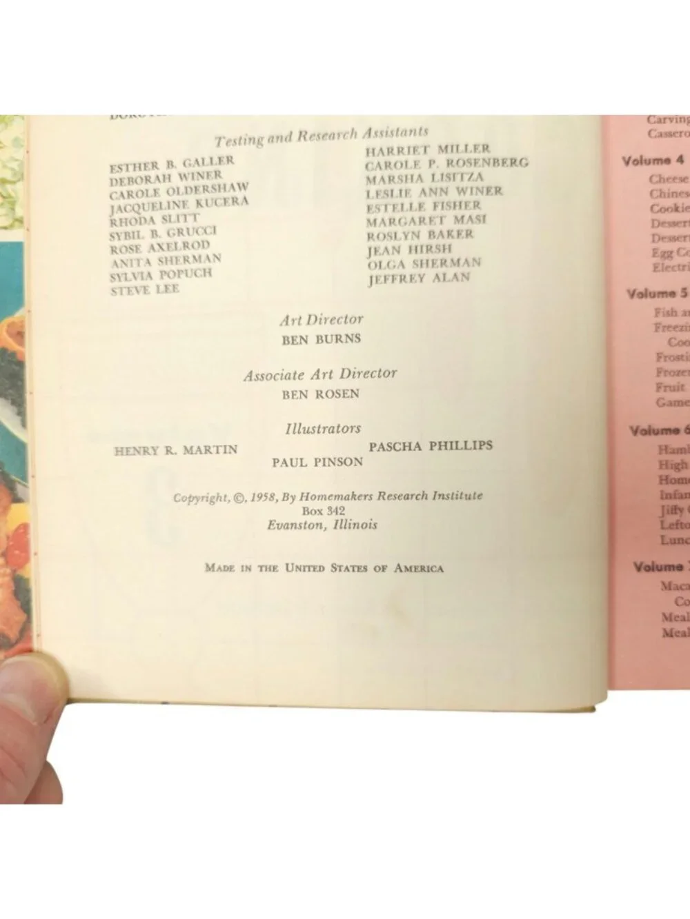 Mary Margaret McBride Encyclopedia of Cooking Volume 3 Vintage 1958 Cookbook HC